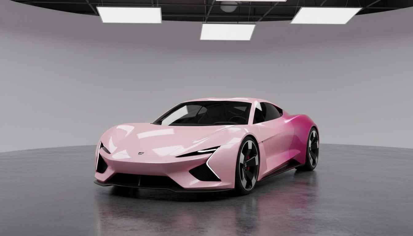 pink car paint colours